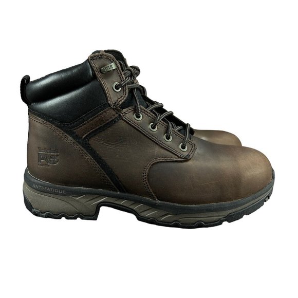 Timberland Pro Jigsaw 6" Steel Toe Brown Leather Work Boots Men's Sizes 8 - 13 M - Picture 1 of 9